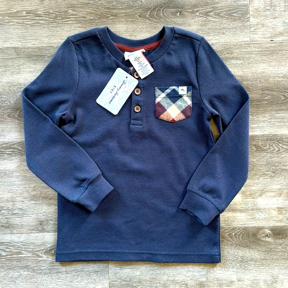 NWTs Navy Tommy Bahama Long Sleeve Shirt